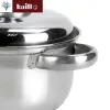 Five-piece set: Household porridge pot, soup pot, soup pot set, induction cooker, gas stove, universal cookware Item Picture